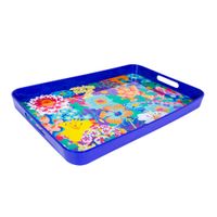 bandeja para servir  azul melamina  537  x  347  x 5 cm