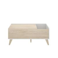 mesa de centro elevable funcional para salon moderno
