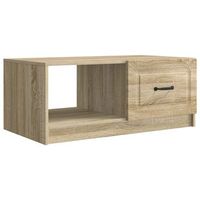 mesa de cafe roble sonoma 90 x 50 x 37 cm madera de ingenieria vidaxl