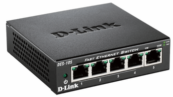 Switch/5xF+ENet RJ45 ext PSU