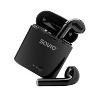auriculares savio inalambricos bluetooth 50 con microfono integrado y base de carga