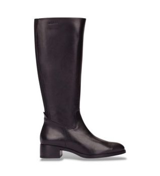 Wonders para mujer. D-1808 Botas de Piel Flash negro (38), 1 a 3cm, Cremallera, Casual