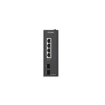 Switch Industrial D-Link DIS-100G-06/M 4 Puertos RJ-45 Gigabit 2 SFP DIN Rail IP40