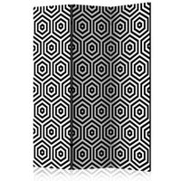 biombo - black and white hypnosis 135x172 cm