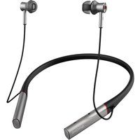 dual driver bt anc wireless bluetooth noise-cancelling earphones - silver silver