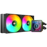 mars gaming ml-visionpro240 refrigeracion liquida aio tdp 500w 2x ventiladores argb pantalla negro