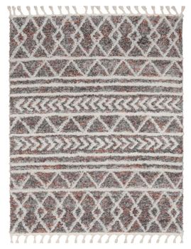 Alfombra de pelo largo Mendoza multicolor 140x200 cm