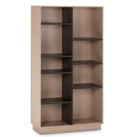 estanteria libreria 150x80 cm color roblegris 80 x 33 x 150 cm