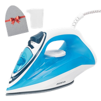aigostar smith - plancha ropa 2400w con chorro de vapor de 160gmin capacidad de 250ml suela antiadherente vapor vertical planchado en seco sistema antical antidrip y autolimpieza con guante