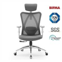 silla ergonomica sihoo m18 soporte 4 puntos malla transpirable gris