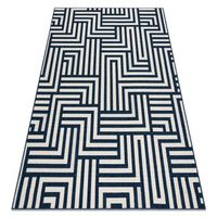 alfombra spring 20421994 sisal laberinto bucle - crema  azul 160x230 cm