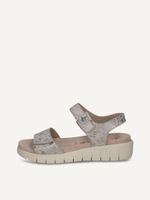 caprice sandal white made of leather without heel size 38