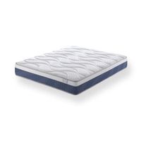 colchon viscoelastico 140 x 190 cm hybrid - firmeza media - 5 capas de espuma premium - tratamiento aloe vera - moisury