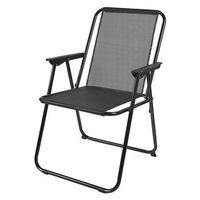 set 4 sillas plegables negras h75 cm