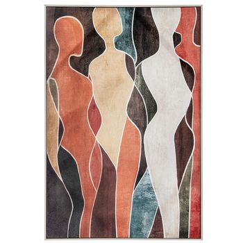 Cuadro Lienzo Impreso Figuras 80x120cm Marco Ps