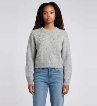Rotate para mujer. 1166061472 Jersey 3D Salita gris (S), Casual, Alpaca