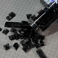 juego de teclas transparentes akko para pc perfil cherry para teclado mx con diseno 7565 82 teclas
