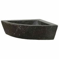lavabo gris 38-45 x 38-45 x 12 cm piedra del rio vidaxl