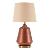 lampara de mesa de cristal marron o 355x65 cm