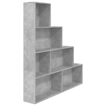 Estantería madera gris hormigón 155x24x160cm