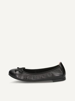 CAPRICE Ballerina, black, made of Leather with Block heel, Size 41