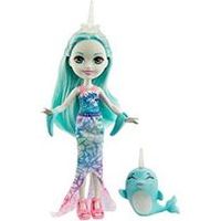 mattel enchantimals con mascota naddie narwhal y sword gjx41