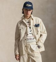 polo ralph lauren para hombre 710a13003001 chaqueta the waldron twill utility beige l casual algodon