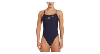 Banador de 1 pieza nike swim hydrastrong chrome azul marino para mujer