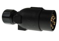 12n 7 pin black plastic plug caravan electric trailer plug