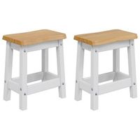 taburete de bar ekai 2 uds blanco 40 x 29 x 455 cm vidaxl