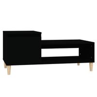mesa de centromesa auxiliarmesa de cafe madera contrachapada negro 100x50x45 cm