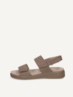 caprice sandal beige made of leather without heel size 41