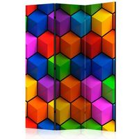 biombo - colorful geometric boxes 135x172 cm