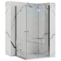 cabina de ducha rea fold modular chrome 80x100