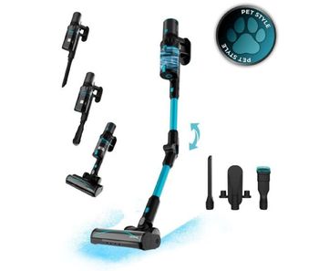Cecotec aspiradora escoba sin cable conga rockstar 3500 storm pet flex. 500w, 150aw, autonomía 70mins en modo eco