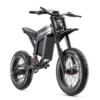 Bicicleta Eléctrica para Adultos Shengmilo S900, bicicletas de montaña 1500W, fat bike eléctrica 20*4.0 Pulgadas, Batería de 60V30AH, 65Km/h, Motocicleta Todoterreno