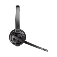 auriculares poly savi 8220 inalambricos bluetooth para oficina con cancelacion de ruido y base de carga negros