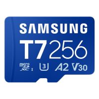 tarjeta microsd samsung t7 256 gb uhs-i 170 mbs class 3 v30 azul