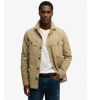superdry para hombre m4011143a camisa military beige l casual manga larga tela
