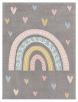alfombra infantil ninique gris  133 cm cuadrado