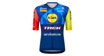 Maillot de manga corta santini team lidl trek 2026 para hombre