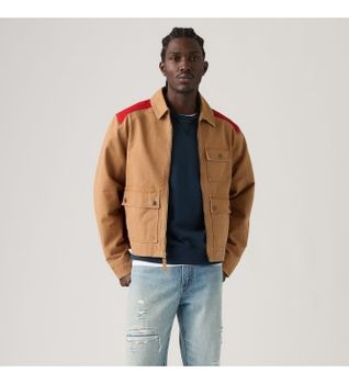 Levi's para hombre. 007RZ-0000 Chaqueta Newell Utility marrón (S), Casual, Algodón