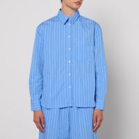 maxco bari cotton-poplin boyfriend shirt - uk 14