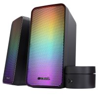 trust gaming gxt 611 wezz juego de altavoces con iluminacion rgb 20 12w
