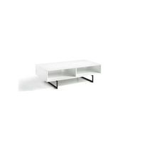 mesa de centro rectangular con compartimentos y diseno moderno
