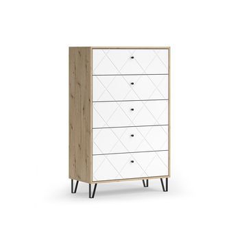 Aparador Nizza 80.2 X 127.4 Cm Con 5 Cajones Vicco