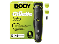 afeitadora corporal - gillette labs i3 body  intimate recortadora para hombres tecnologia skinfirst wetdry 2 peines