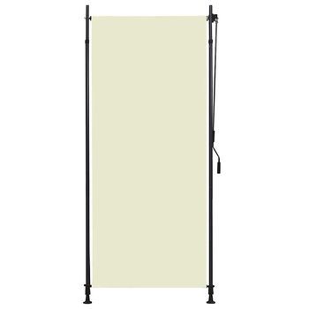 Estor Enrollable - Estor Para Exterior - Poliéster Y Acero - Crema (100x270cm)