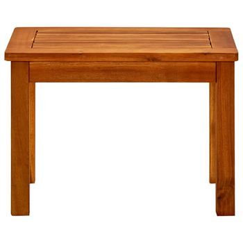 Mesa De Centro De Jardín | Mesa De Exterior Madera Maciza De Acacia 50x35x36 Cm