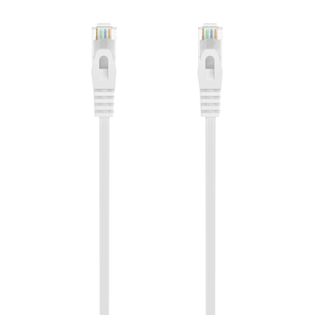 AISENS Cable de Red Latiguillo RJ45 LSZH Cat.6A 500 Mhz UTP AWG24, Blanco, 30CM